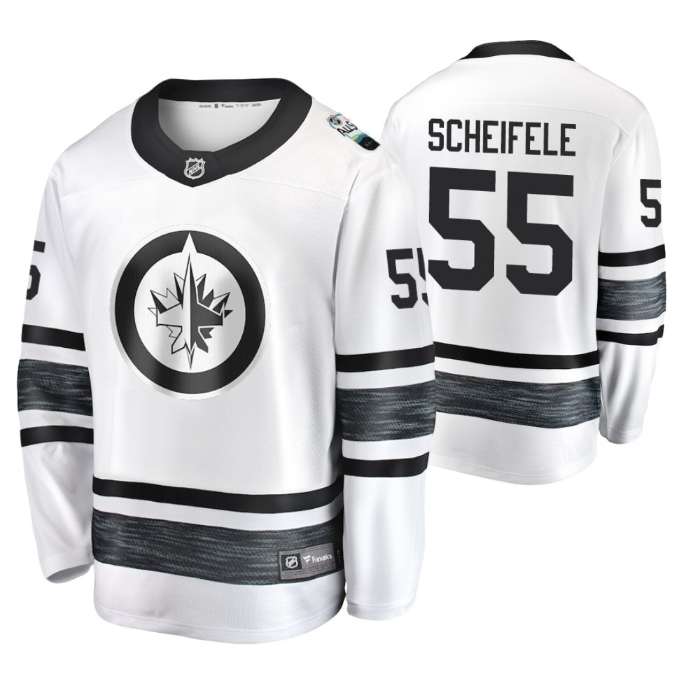 Men's Jets #55 Mark Scheifele White 2019 NHL All-Star Jersey
