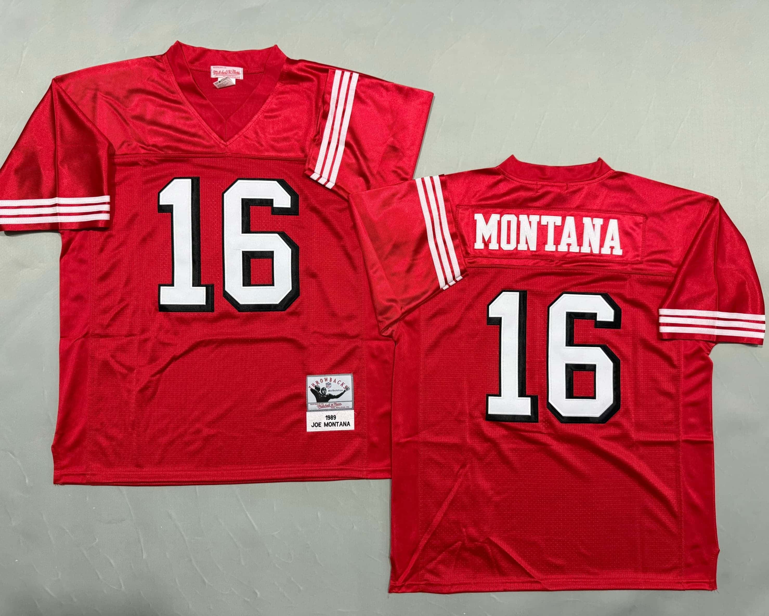 Men's Joe Montana Scarlet San Francisco  49ers
