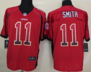 Men's Kansas City Chiefs #11 Alex Smith 2013 Nike Drift Fashion Red Elite Jersey