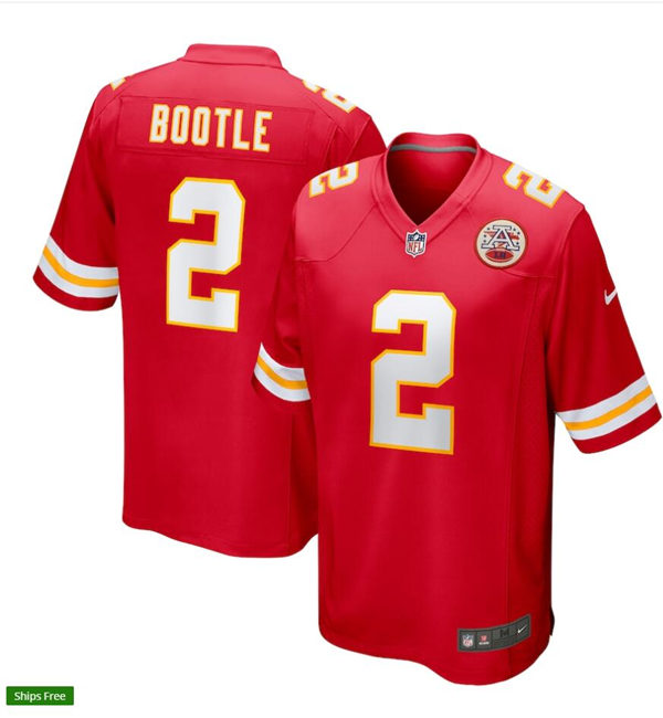 Men's Kansas City Chiefs #2 Dicaprio Bootle Nike Red Vapor Untouchable Limited Jersey