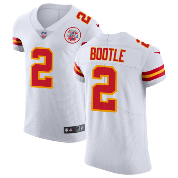Men's Kansas City Chiefs #2 Dicaprio Bootle Nike White Vapor Untouchable Limited Jersey