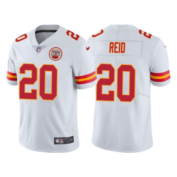 Men's Kansas City Chiefs #20 Justin Reid Nike White Vapor Untouchable Limited Jersey