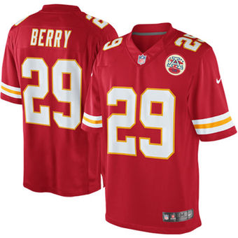 Men's Kansas City Chiefs #29 Eric Berry Nike Red Team Color Limited Jersey