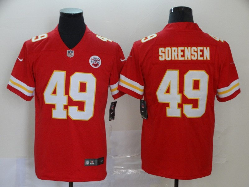 Men's Kansas City Chiefs #49 Daniel Sorensen Nike Red Game Player Football Jerse