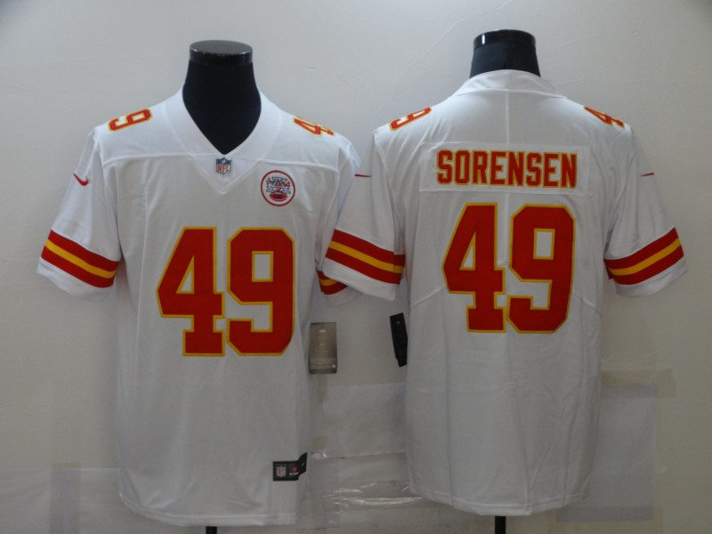 Men's Kansas City Chiefs #49 Daniel Sorensen Nike White Game Player Football Jerse