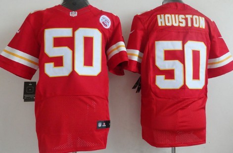 Men's Kansas City Chiefs #50 Justin Houston Red Nike Elite Jersey