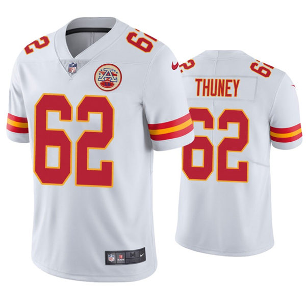 Men's Kansas City Chiefs #62 Joe Thuney Nike White Vapor Untouchable Limited Jerse