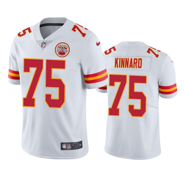 Men's Kansas City Chiefs #75 Darian Kinnard White Vapor Untouchable Limited Jersey