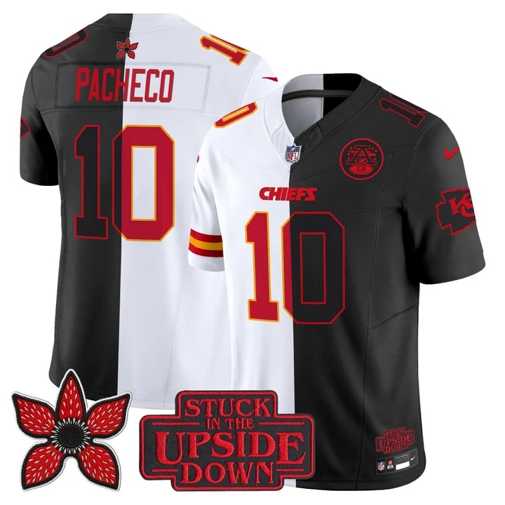 Men's Kansas City Chiefs 'Upside Down Edition' Vapor Limited Jersey - All Stitched Isiah Pacheco