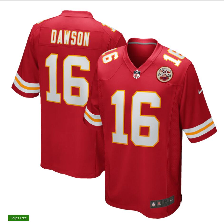 Men's Kansas City Chiefs Retired Player #16 Len Dawson Nike Red Vapor Untouchable Limited Jersey