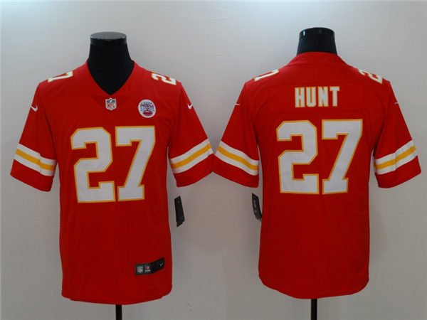 Men's Kansas City Chiefs Retired Player #27 Clark Hunt Nike Red Vapor Untouchable Jersey