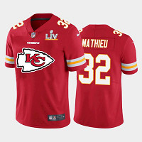 Men's Kansas City Chiefs Tyrann Mathieu Team Logo Red Jersey 2021 Super Bowl LV Jersey
