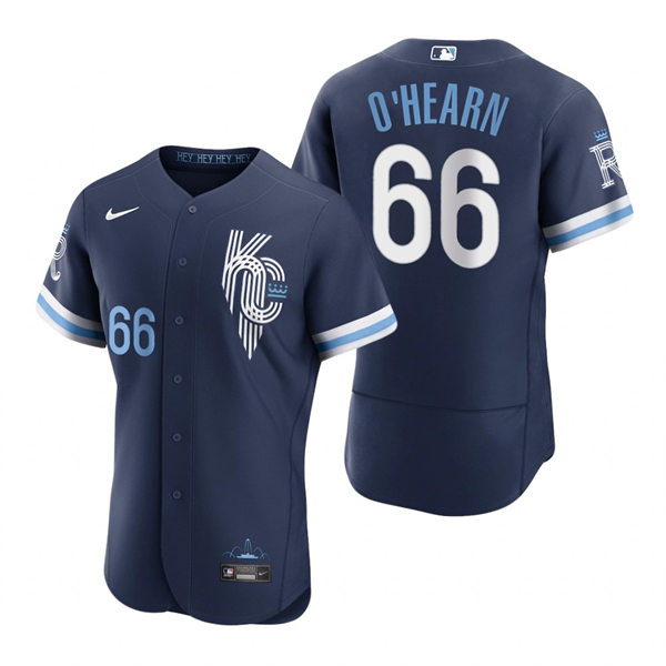 Men's Kansas City Royals #66 Ryan O'Hearn Nike Navy 2022 City Connect Jersey