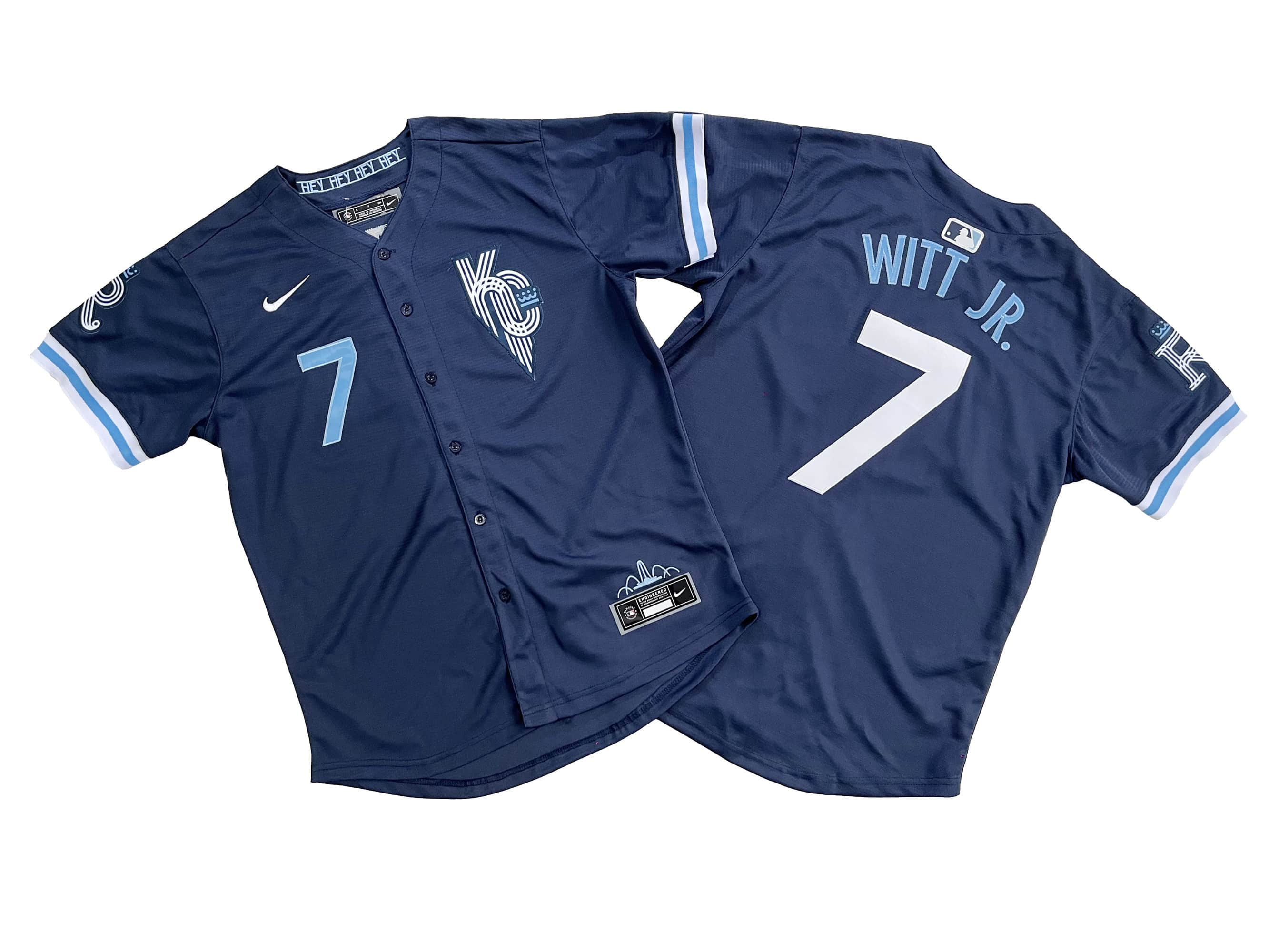 Men's Kansas City Royals Bobby Witt Jr. Nike Navy City Connect Limited Player Jersey