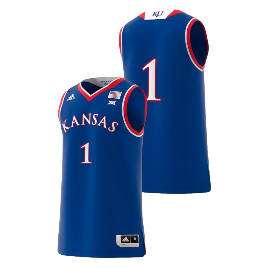 Men's Kansas Jayhawks Royal Adidas Replica College Basketball Swingman Jersey