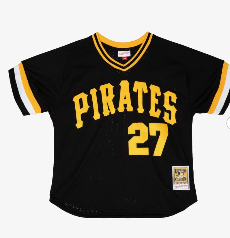 Men's Kent Tekulve Pittsburgh Pirates Black 1982 Mesh Batting Practice Jersey