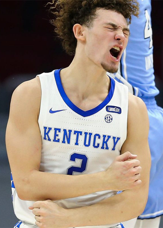 Men's Kentucky Wildcats #2 Devin Askew Nike 2021 White Blue Neck College Basketball Game Jersey