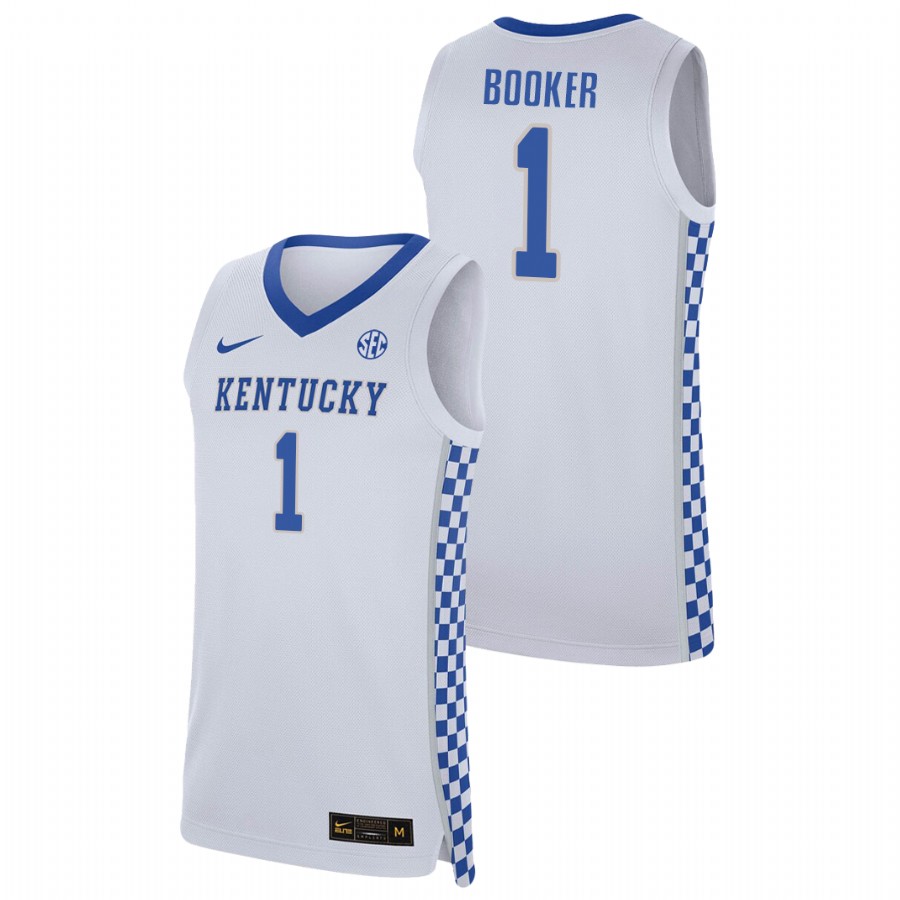 Men's Kentucky Wildcats Devin Booker Jersey White