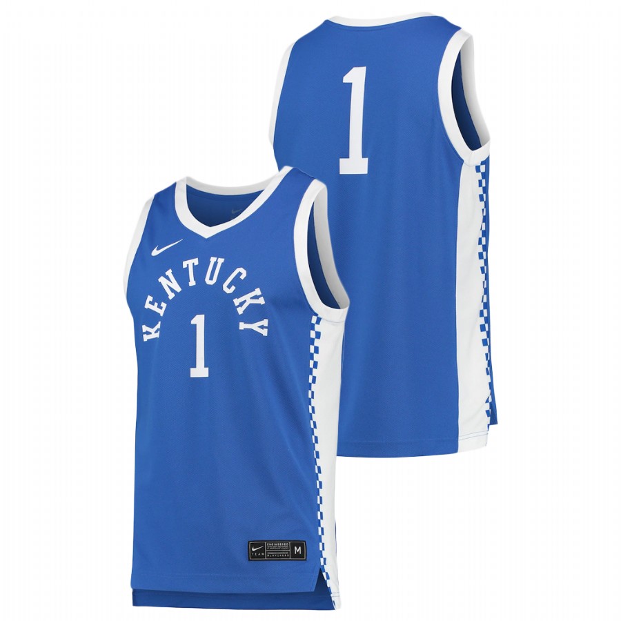 Men's Kentucky Wildcats Royal College Basketball Replica Jersey