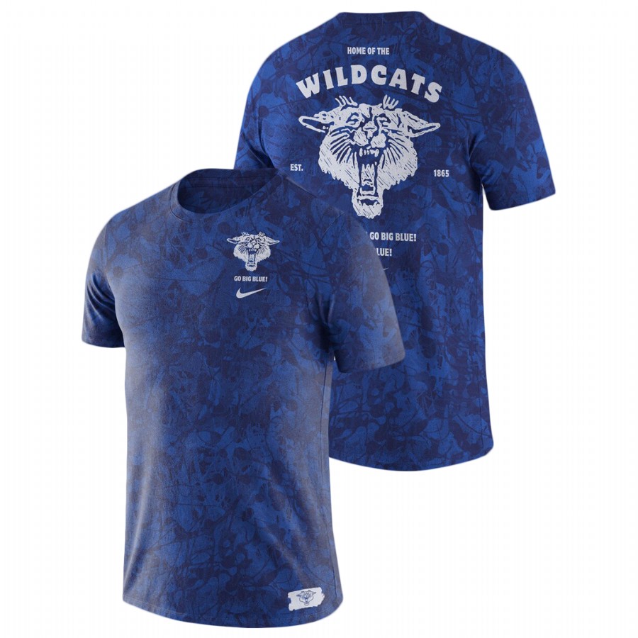 Men's Kentucky Wildcats Tri-Blend Basketball Statement Royal T-Shirt