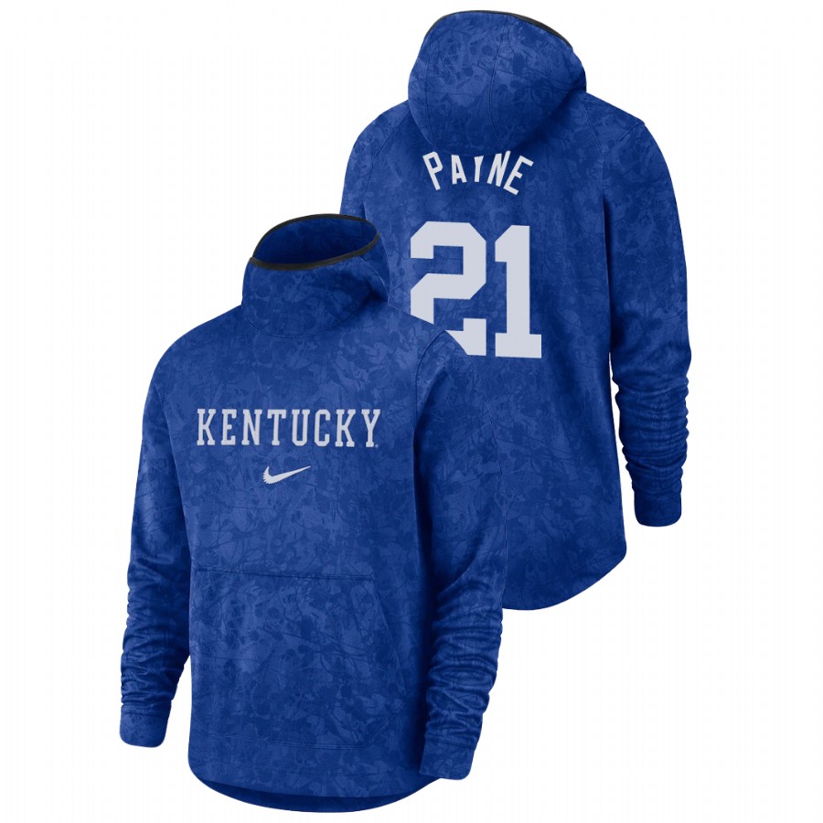Men's Kentucky Wildcats Zan Payne Royal Basketball Spotlight Team Logo Pullover Hoodie