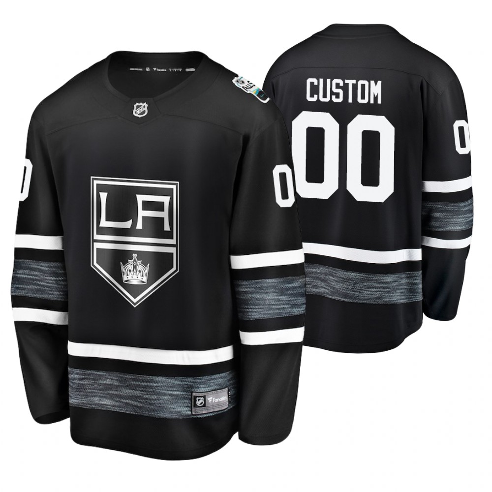 Men's Kings #00 Custom Black 2019 NHL All-Star Jersey