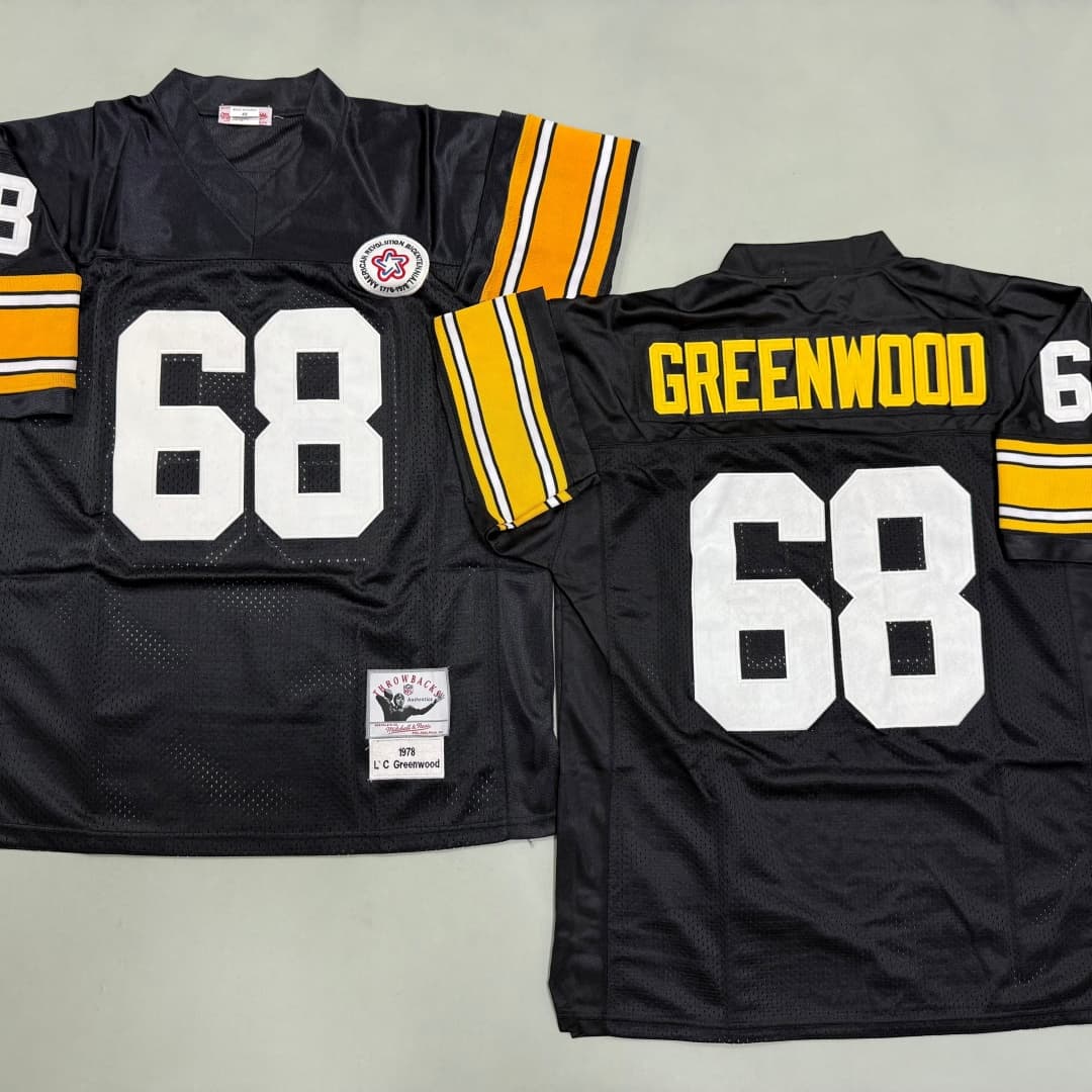 Men's L'C Greenwood Black Pittsburgh Steelers