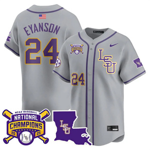 Men's LSU Tigers 2025 World Series Champions Limited Jersey - All Stitched Anthony Eyanson24