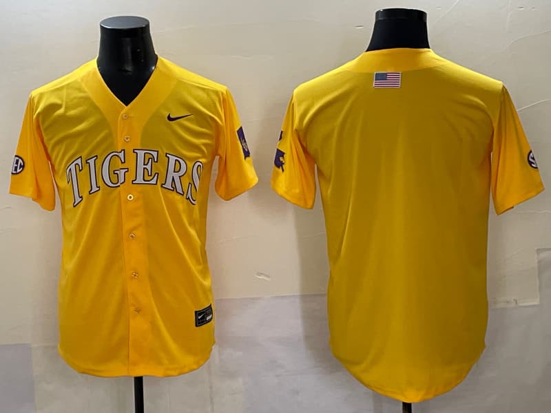 Men's LSU Tigers 2025 World Series Vapor Premier Limited   Jersey - All Stitched  blank