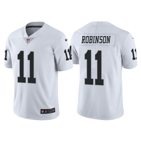Men's Las Vegas Raiders #11 Demarcus Robinson Nike White Vapor Untouchable Limited Player Jersey