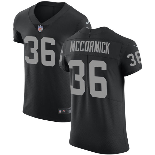 Men's Las Vegas Raiders #36 Sincere McCormick Nike Black Vapor Untouchable Limited Player Jersey