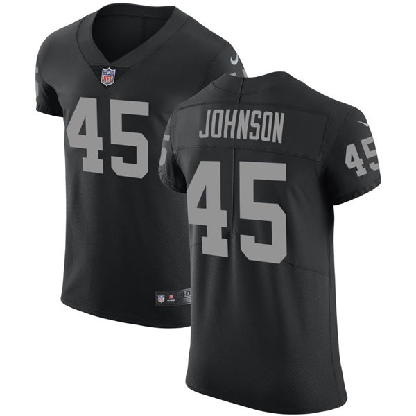 Men's Las Vegas Raiders #45 Jakob Johnson Nike Black Vapor Untouchable Limited Player Jersey