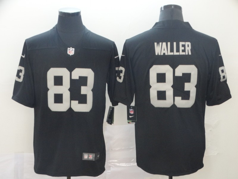 Men's Las Vegas Raiders #83 Darren Waller Nike Black Football Game Jersey