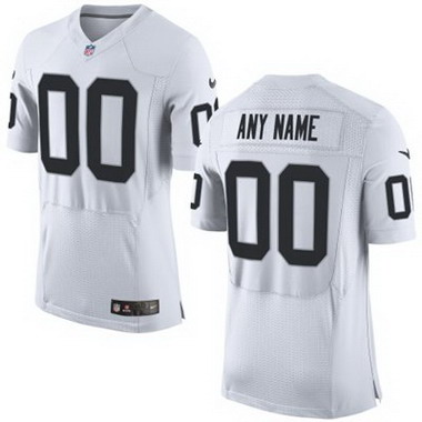 Men's Las Vegas Raiders Custom Cory Littleton Alex Leatherwood Clelin Ferrell Nick Bowers Nike White Elite Jersey