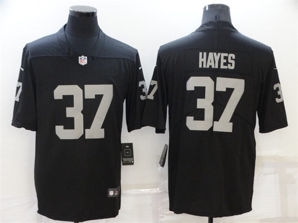 Men's Las Vegas Raiders Retired Player #37 Lester Hayes Nike Black Vapor Limited Jersey