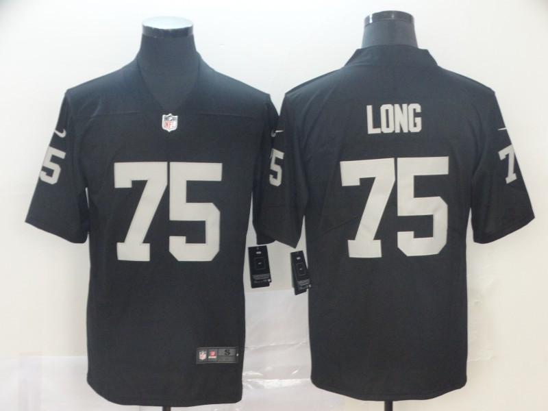 Men's Las Vegas Raiders Retired Player #75 Howie Long Nike Black Football Game Jersey