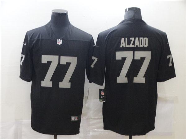 Men's Las Vegas Raiders Retired Player #77 Lyle Alzado Nike Black Football Game Jersey