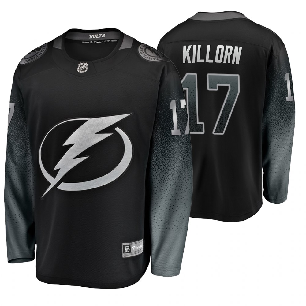 Men's Lightning #17 Alex Killorn Fanatics Branded Alternate Jersey Black