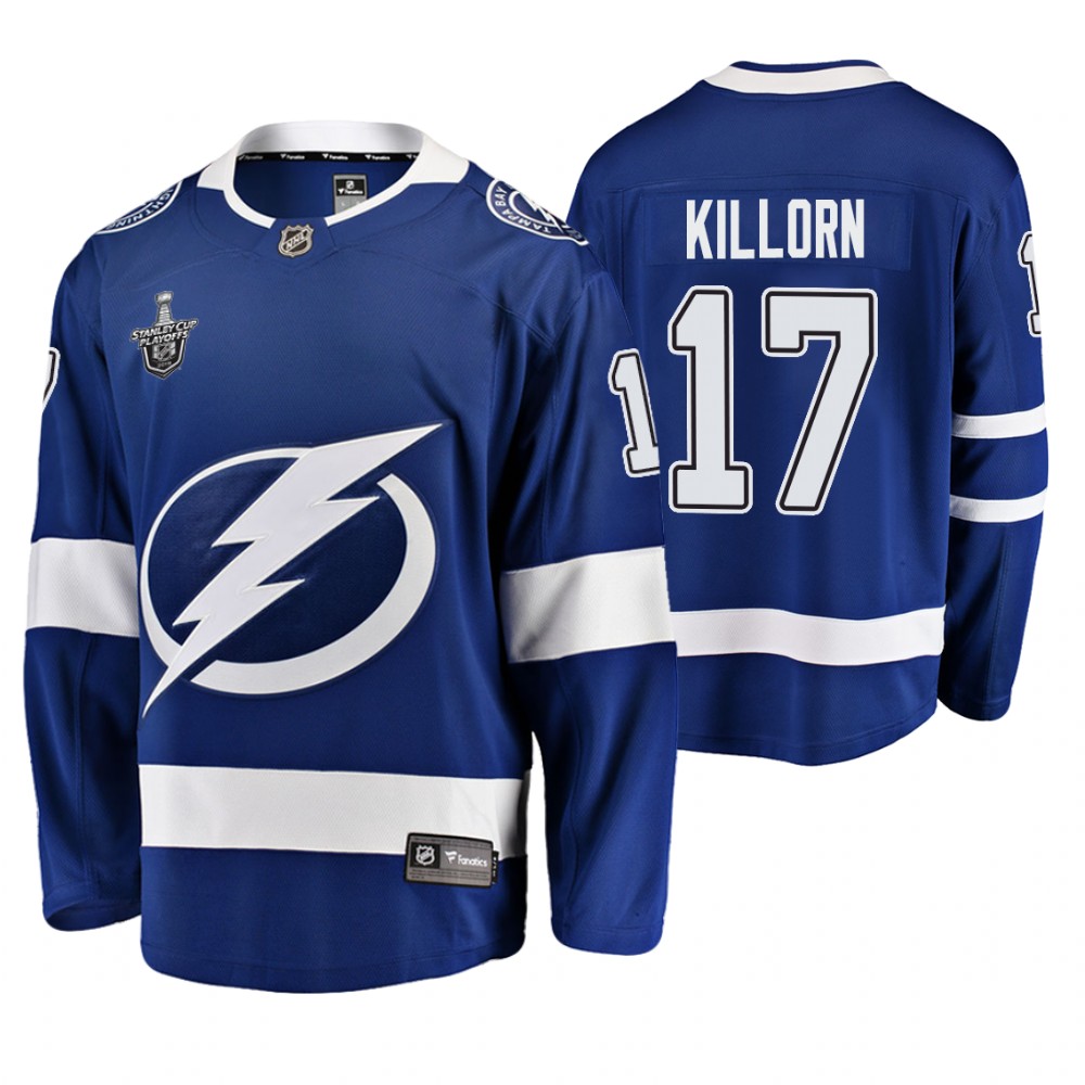 Men's Lightning #17 Alex Killorn Stanley Cup Playoffs Breakaway Jersey