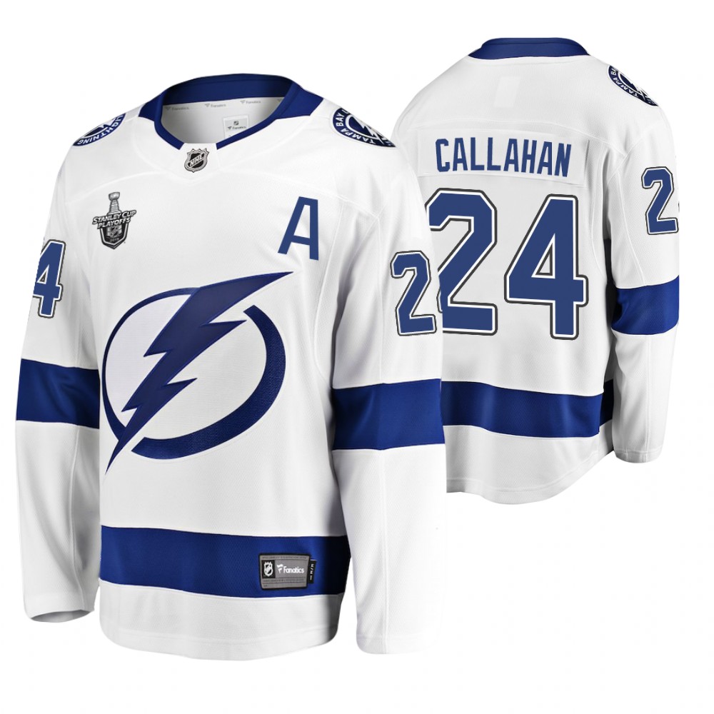 Men's Lightning #24 Ryan Callahan Stanley Cup Playoffs Away Jersey