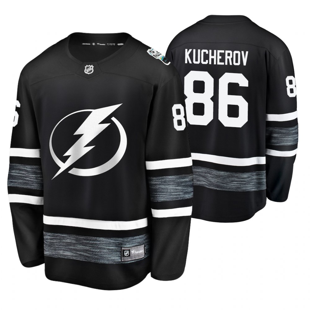 Men's Lightning #86 Nikita Kucherov Black 2019 NHL All-Star Jersey Stitched