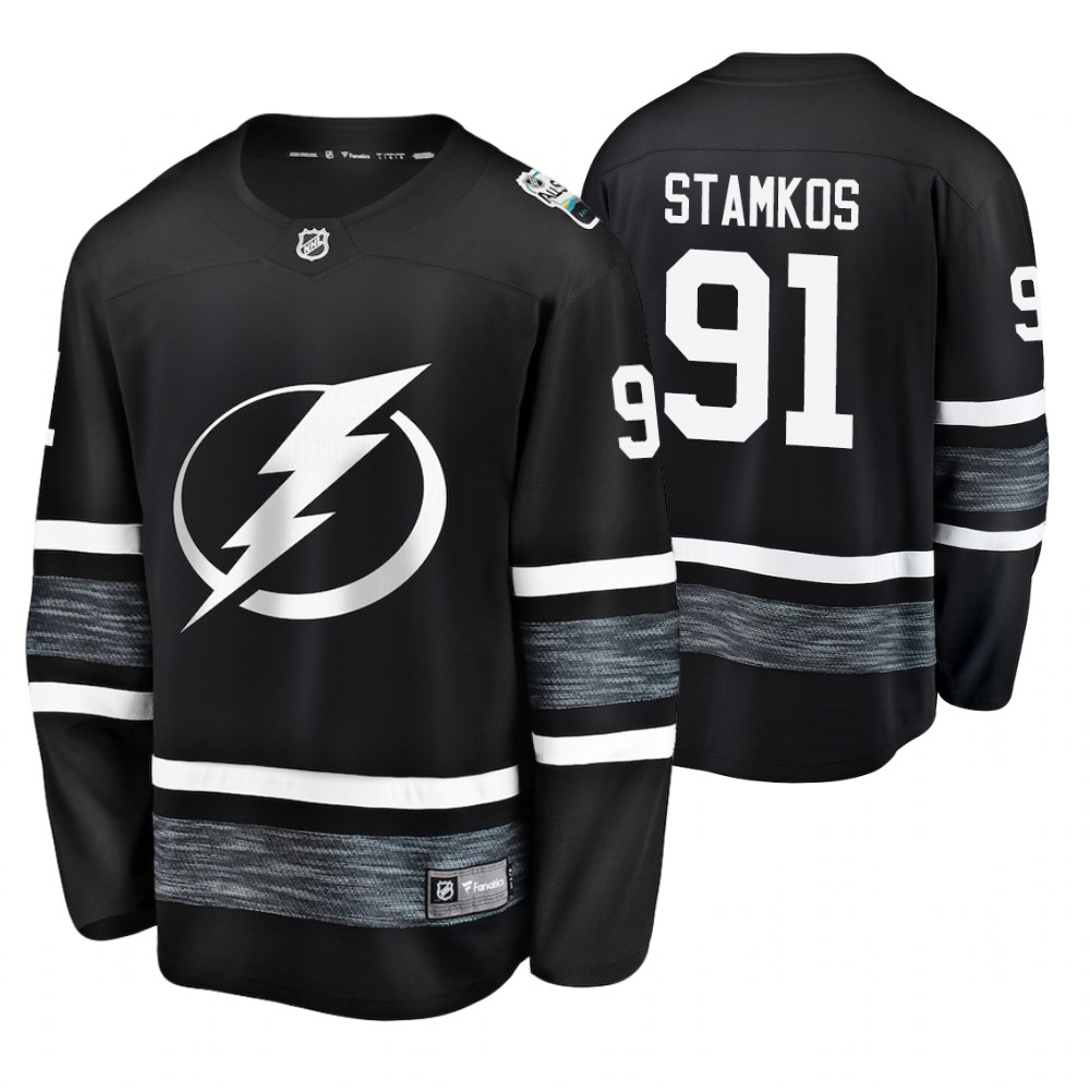 Men's Lightning #91 Steven Stamkos Black 2019 NHL All-Star Jersey