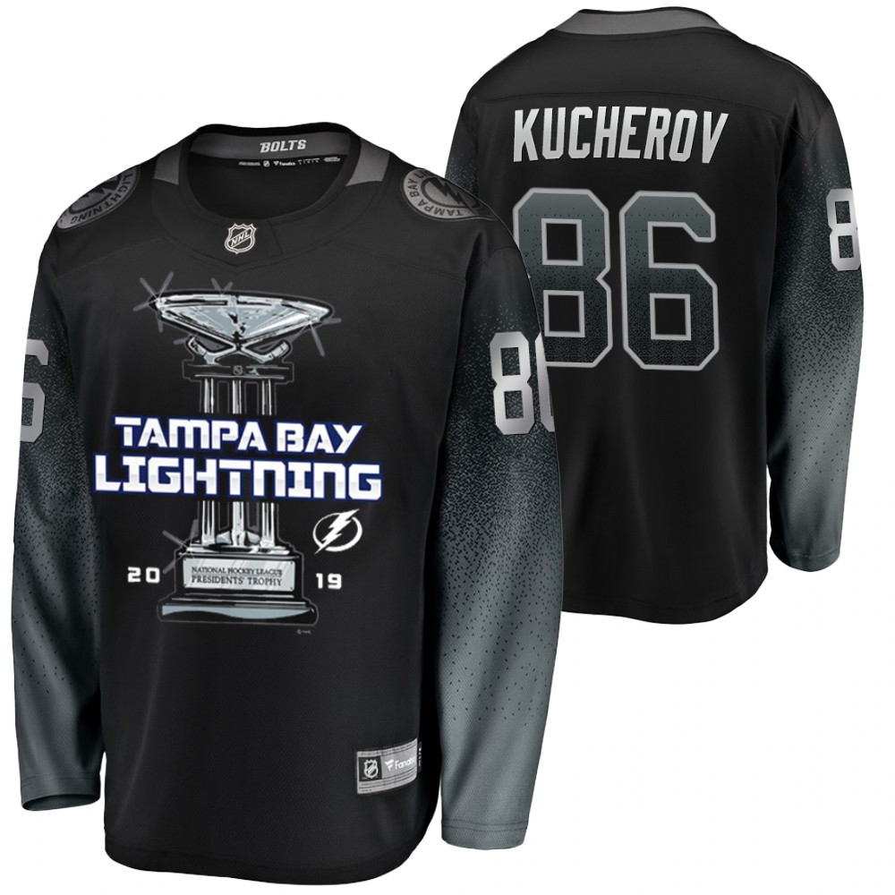 Men's Lightning 2019 Presidents' Trophy Winners Black Jersey