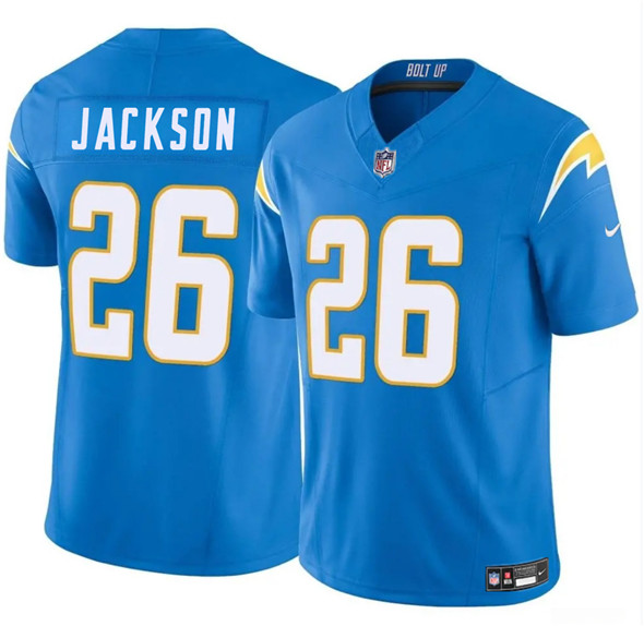 Men's Los Angeles Chargers #26 Donte Jackson Blue 2025 F.U.S.E. Vapor Limited Football Stitched Jersey