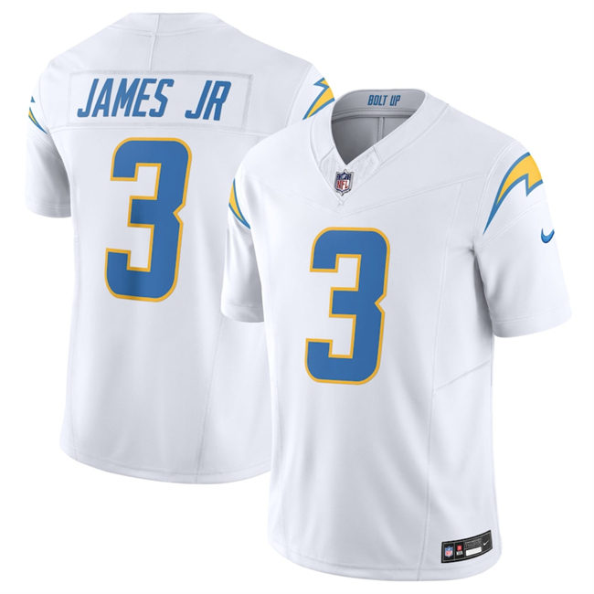 Men's Los Angeles Chargers #3 Derwin James Jr. White 2025 F.U.S.E. Vapor Untouchable Limited Stitched Jersey