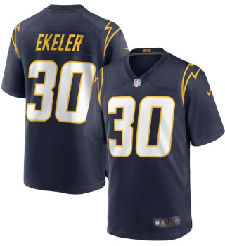 Men's Los Angeles Chargers #30 Austin Ekeler Navy Vapor Limited Jersey