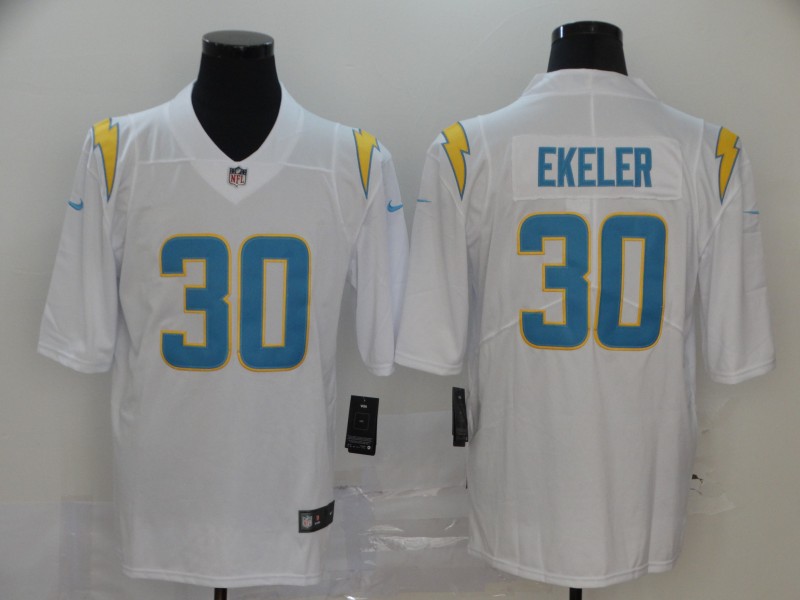 Men's Los Angeles Chargers #30 Austin Ekeler White Vapor Limited Jersey