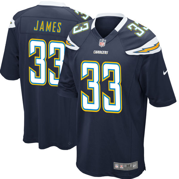 Men's Los Angeles Chargers #33 Derwin James Navy 2018 NFL Draft First Round Pick Limited Jersey