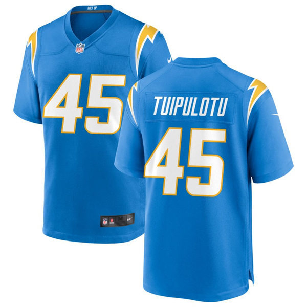 Men's Los Angeles Chargers #45 Tuli Tuipulotu Nike Powder Blue Vapor Limited Player Jersey