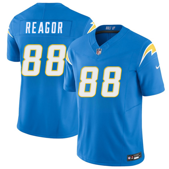 Men's Los Angeles Chargers #88 Jalen Reagor Blue 2025 F.U.S.E. Vapor Limited Football Stitched Jersey